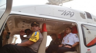 anies tinjau mudik helikopter